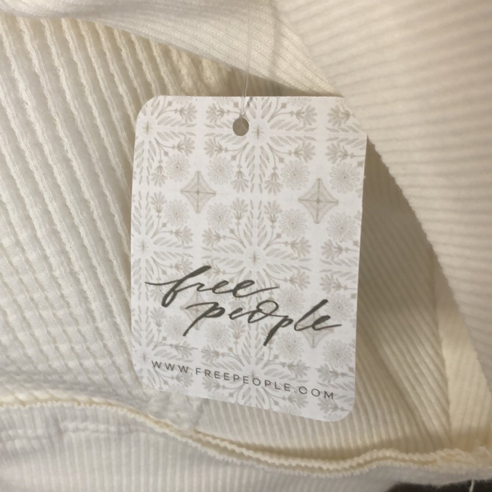 NWT Free People Santa Clara Thermal in Alabaster - Picture 9 of 14